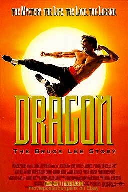 DRAGON MOVIE POSTER Original 11x17 Inch MINI SHEET SIZE BRUCE LEE STORY