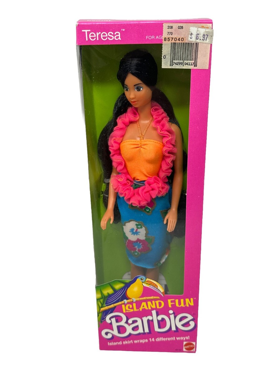 Vintage 1987 Mattel Island Fun Barbie Teresa Doll 4117 | eBay
