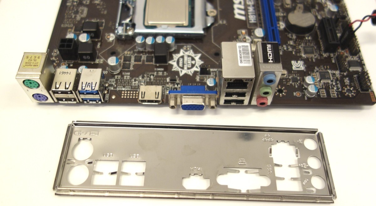 MSI MS-7817 1150 h81m-e33 v1.2 motherboard with backplate