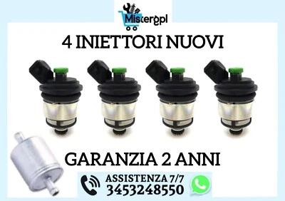 ALBIEN 4 INIETTORI PER LANDI RENZO GPL TAPPO VERDE ATTACCO BOSCH GARANZIA 2 ANNI MED