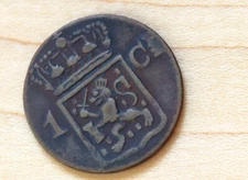 1839 Netherlands East Indies 1 Cent Contemporary Colonial Coin 3g 20mm