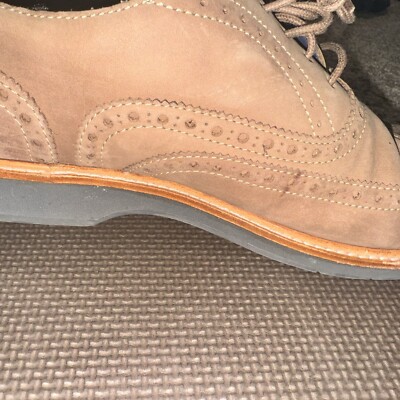 Cole Haan Morris Wingtip Oxfords taupe nubuck material Men’s 9m Cole Haan Morris Plain Taupe Nubuck Oxford SIZE 9.5US C30691  main image 4