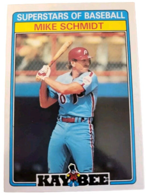 1987 Topps Kay-Bee Superstars of Baseball Card #29 Mike Schmidt Phillies (C5