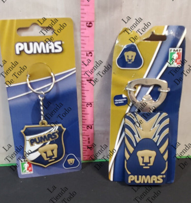 Pumas UNAM Mexican Soccer League Key Chain Keychain Ring bottle opener shield