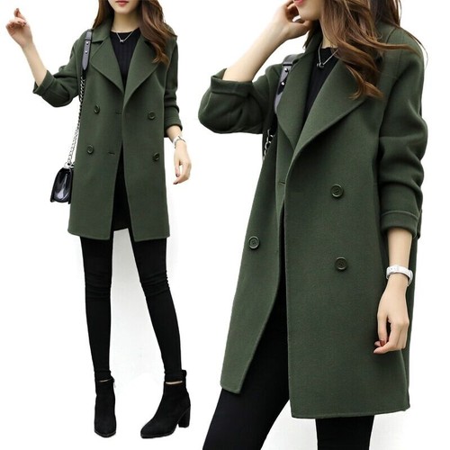 dark green winter coat