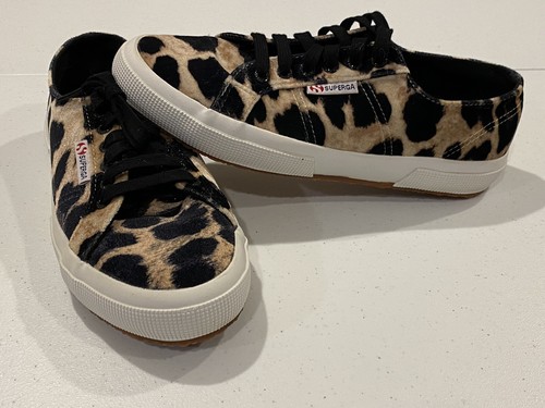 superga leopard platform sneakers