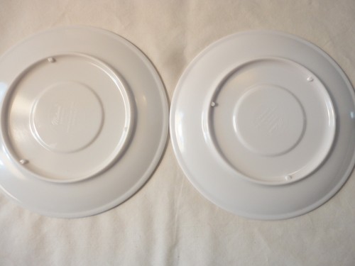 Vintage Boonton Saucers Pink Roses Set of 2 - Picture 2 of 2