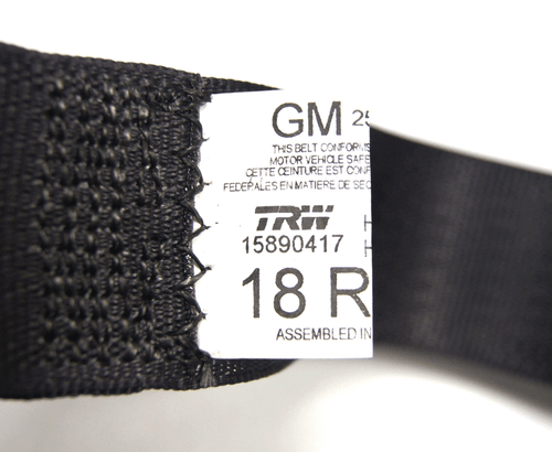 2006-16 Chevy Impala Rear LH or RH Seat Belt Ebony Black New 25849220 19178895 - Picture 7 of 10