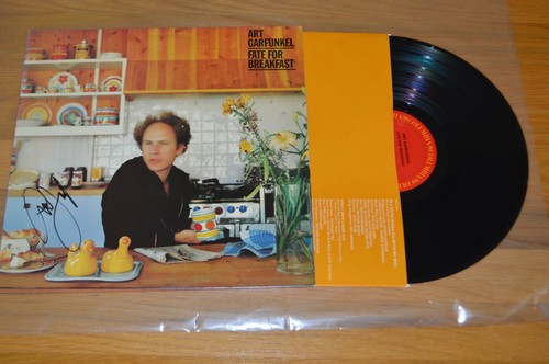 Art Garfunkel firmato "Fate For Breakfast" vinile LP COVER con ologramma Beckett - Foto 6 di 9