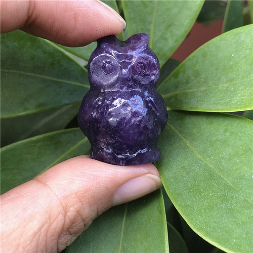 Wholesale Birthday Gift Natural carved crystal 3CM Owl Quartz Crystal - Picture 16 of 24