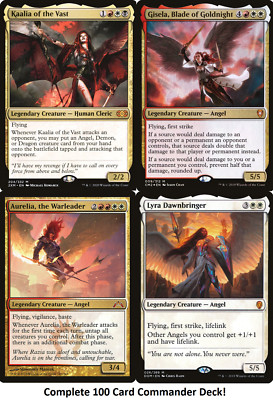 Kaalia Of The Vast Commander Deck Edh 100 Magic Cards Custom Deck Mtg Angels Ebay