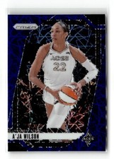 2024 Panini Prizm WNBA - Blue Velocity Prizm #86 A'ja Wilson