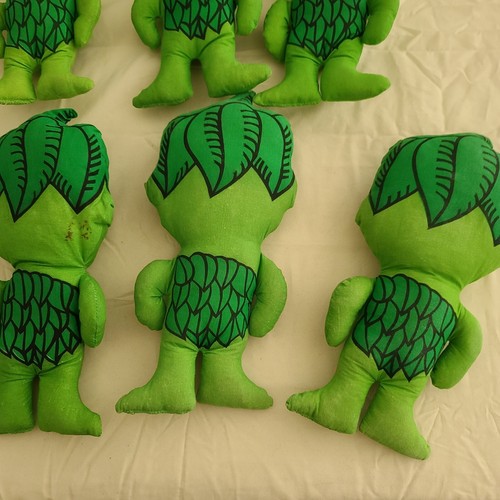 Vintage Jolly Green Giant Plush Stuffed Toy 13” - Lot of 6 - Picture 5 of 7