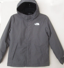 North Face Gray Full Zip Jacket Hooded Boys Large 12 Unisex