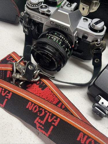Canon AE-1 analoge Spiegelreflexkamera 35 mm, Zubehör und Tasche! - Bild 18 von 23