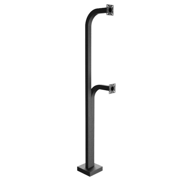 Pedestal Pro 72-9C-D Dual Head Truck Pedestal,72"H,45 Lb.