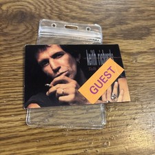 Keith Richards Talk is Cheap 1988 Back Stage Pass, invitado