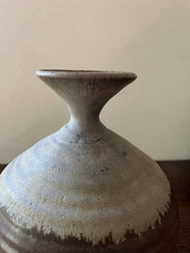Vintage Stoneware Studio Pottery Vase Signed RL Vintage - Picture 3 of 13