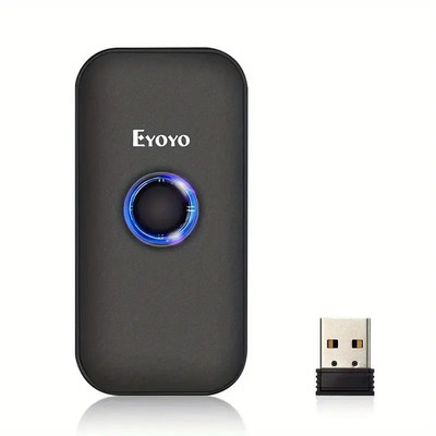 Eyoyo Mini 1D BT Barcode Scanner, 3-in-1 BT & USB Wired & 2.4G Wireless Barcode