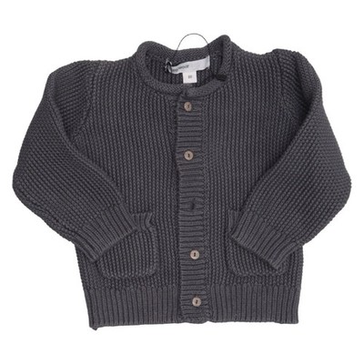 MyWear Baby, Strickjacke, Unisex (Kinder), Größe: 80, Grau, Bio-Baumwolle #Afg