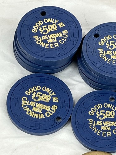 Vintage Pioneer Club $5 Casino Chip Las Vegas Hotel - Bild 2 von 3