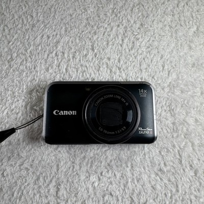Canon PowerShot SX210 IS 14.1MP 14x Digital Camera - Black - No