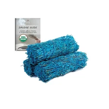 2 Pack Nag Champa Sage Smudge Stick for Home Cleansing Negative Energy 4" inch