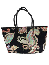 Pre-Owned  ETRO Black Paisley Printed Nylon T...