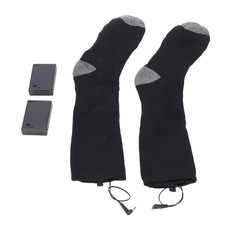 Black Double-sided Heating Electric Heating Heating Socks One Size And Portab