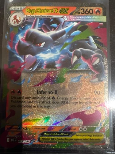 Mega Charizard X ex 013/094 Me02: Phantasmal Flames Holo