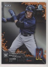 2019 Bowman Scouts' Top 100 Orange Refractor 10/25 Brice Turang #BTP-82 ix8