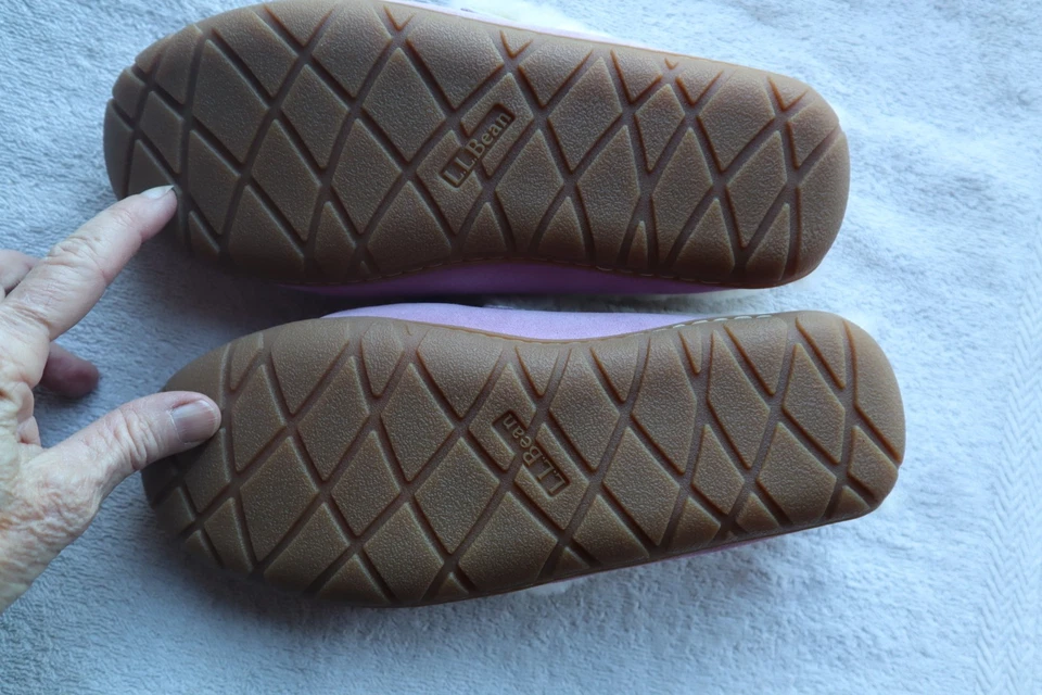 Zapatillas mocasín forradas de gamuza rosa LL BEAN Wicked Good Shearling 7,5-8 Foto 4 de 4