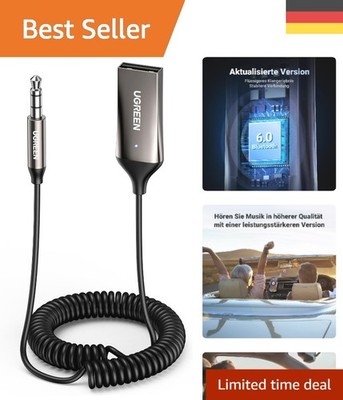 Auto Bluetooth Adapter mit Freisprechfunktion   Ideal für sicheres Fahren