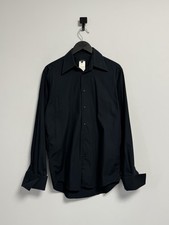 Versace Classic Button Up Shirt Luxury Dark Blue Size 15 1/2 39