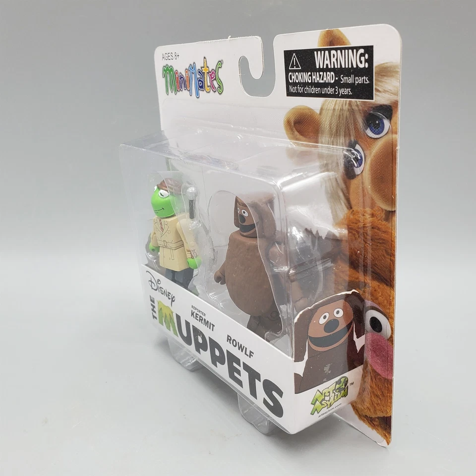 Figuras Rowlf and Reporter Kermit con micrófono Muppets Minimates Diamond Select Foto 4 de 4