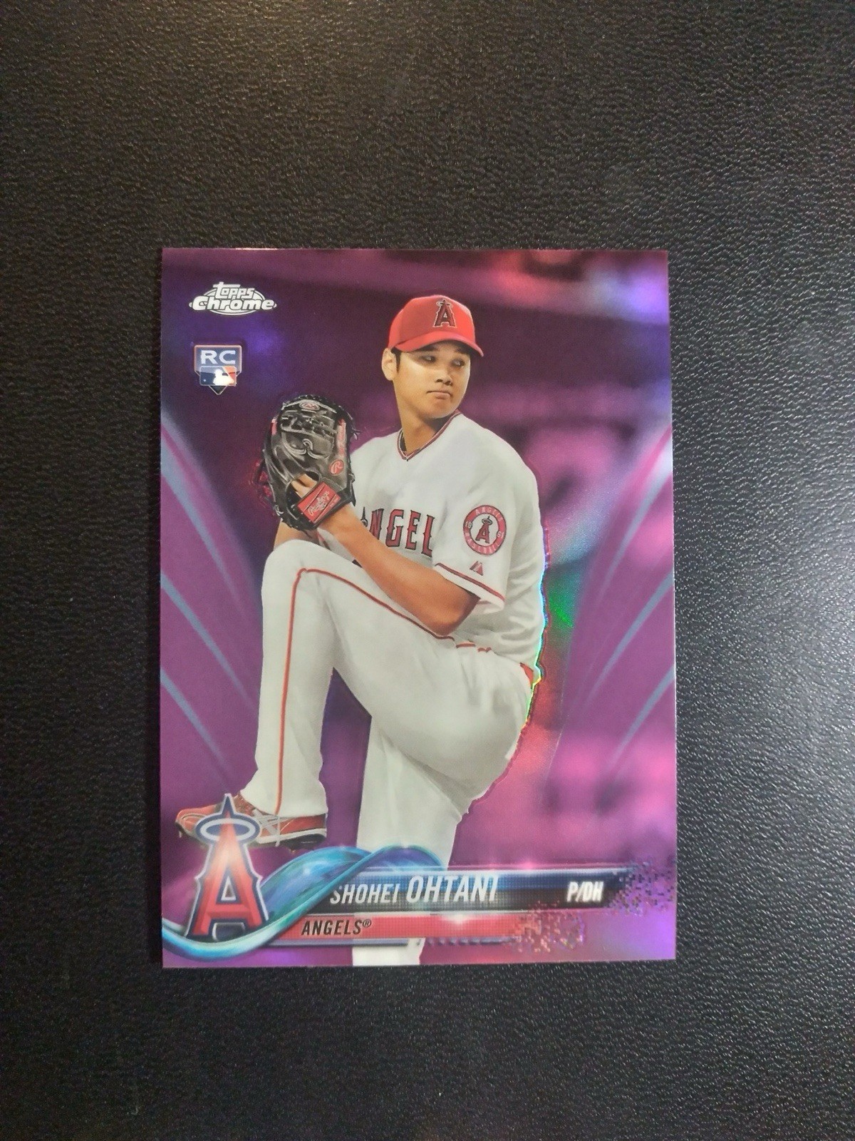 2018 Topps Chrome Shohei Ohtani RC Pink Refractor Rookie #150