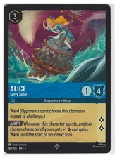 Disney Lorcana Azurite Sea Alice - Savvy Sailor 161/204 Non-foil