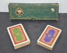 Vintage DELUXE playing cards New York Consolidated Card Co. 1920's No. 142