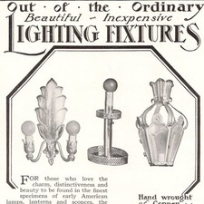 Out of the Ordinary Lighting Fixtures Industrial Arts Inc 1928 Print Ad