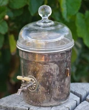 ANTIQUE Silver Plated Coffee Maker Art Nouveau Made in Austria 1890's RARE FIND!