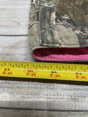 Real Tree Camo Women's Size 10 Jeans Pants Pink Waist & Key Clip. Exc Cond - Picture 9 of 13
