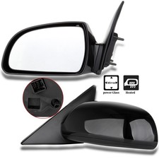 Par de espejos retrovisores laterales eléctricos térmicos para Hyundai Sonata 2006-2010 carcasa negra