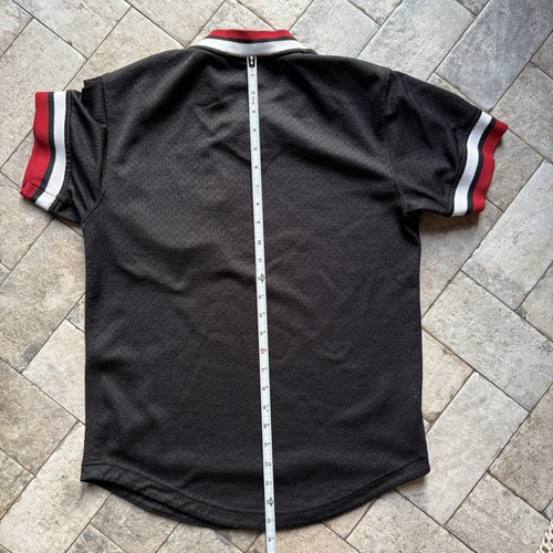 MITCHELL & NESS Chicago Bulls Short Sleeve V-Neck Jersey Mens Small NBA Mesh - Picture 8 of 11