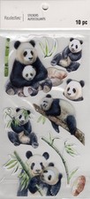 Pandas, scrapbook stickers, 4x7" - Recollections 665618