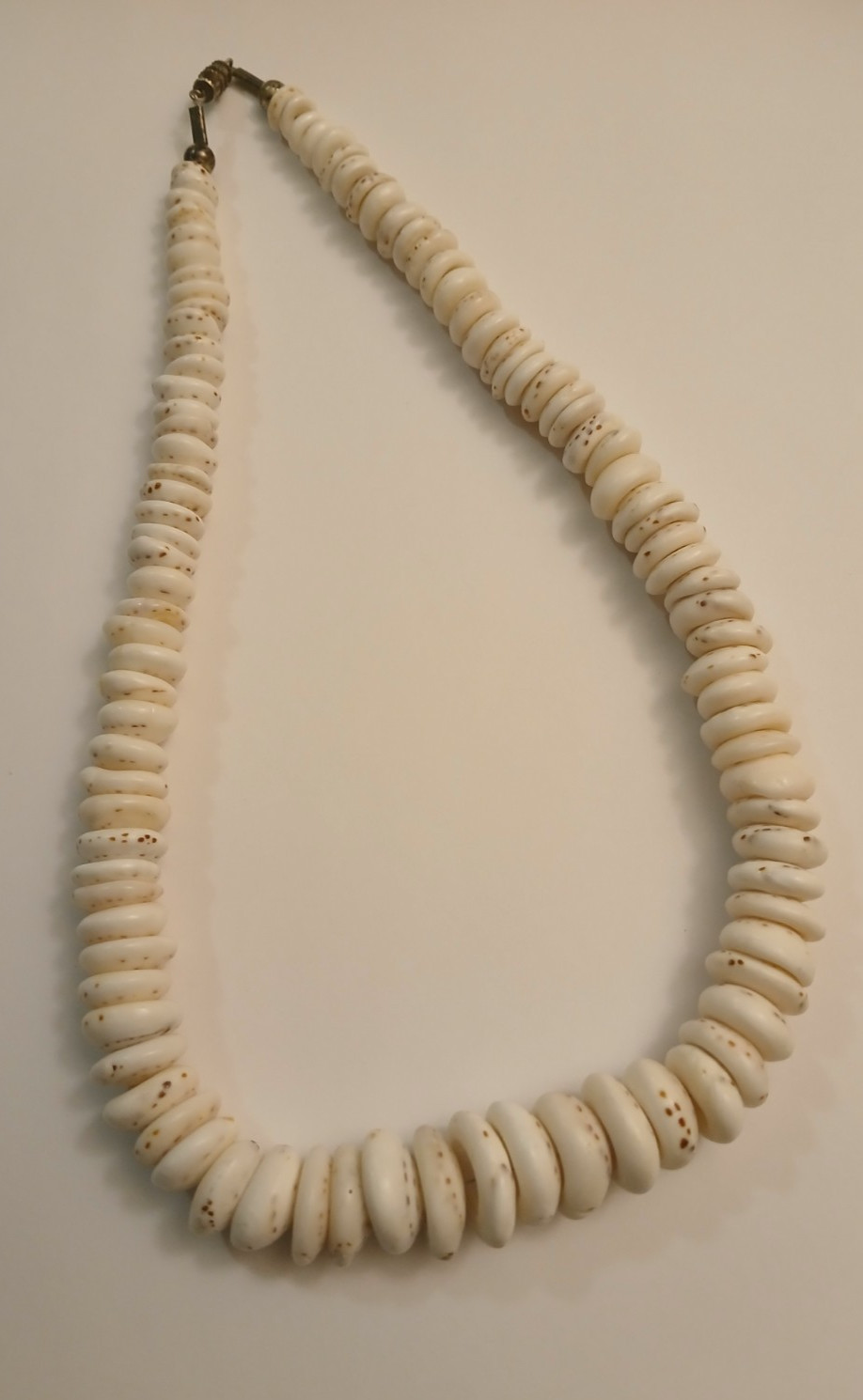 NATIVE AMERICAN GRADUATED CONCH SHELL NECKLACE. - image 2