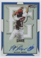 2019 Leaf Perfect Game All-American Classic Blue 28/30 Michael Brown Auto fm0
