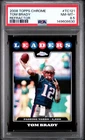 2008 TOPPS CHROME REFRACTOR #TC121 TOM BRADY PSA 8.5