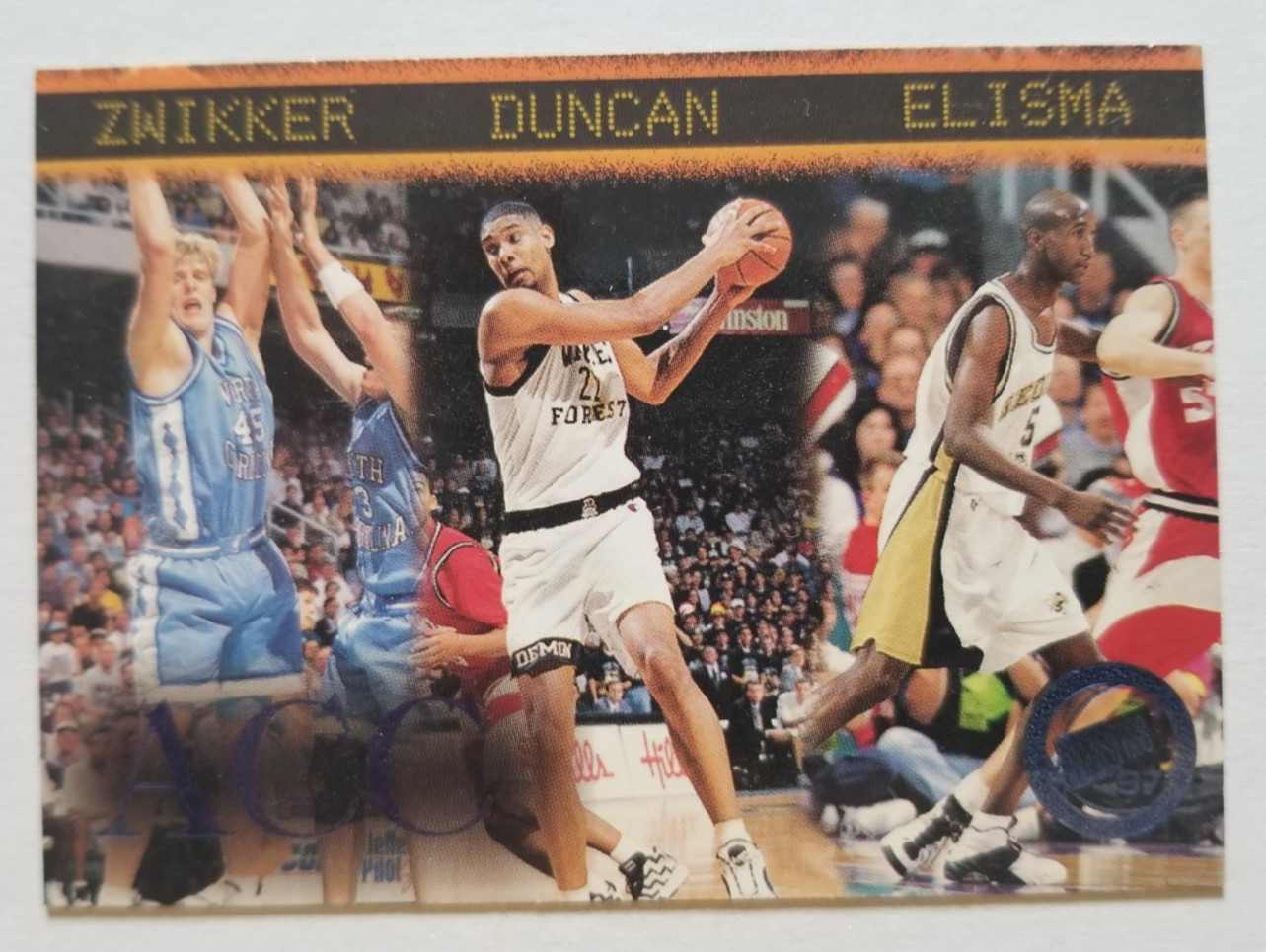 1997 Press Pass Blue Torquers Tim Duncan #41 Rookie