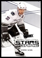 2010-11 Upper Deck Victory Stars of the Game Henrik Sedin Vancouver Canucks