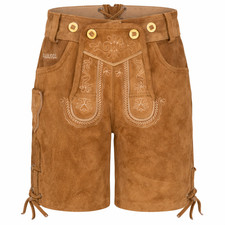 PAULGOS Kids Trachten Lederhosen Short - KK1 - Genuine Leather - Size 86 - 164